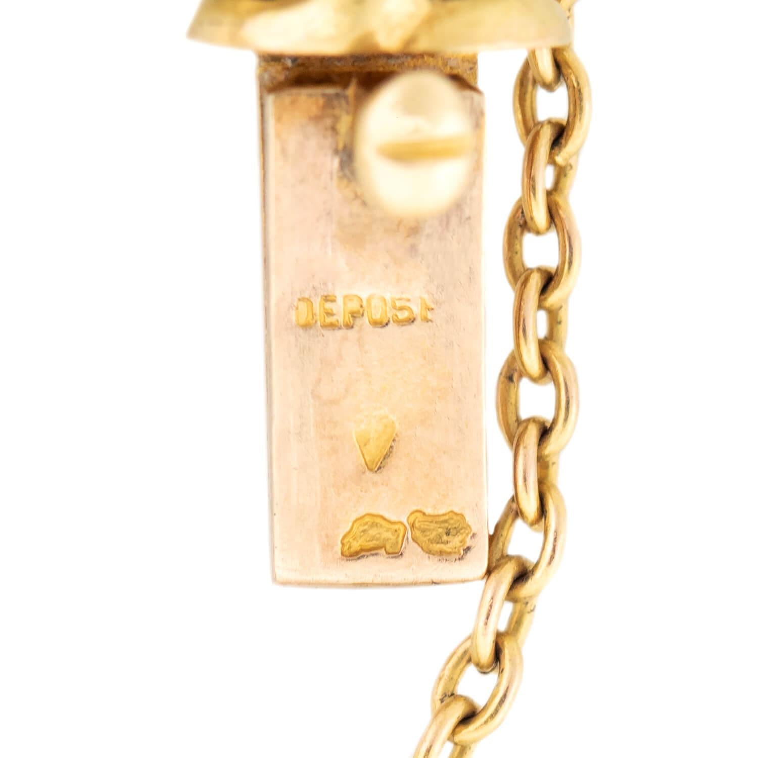 18K Gold & Sterling Silver Victorian French Pearl Diamond Bracelet for Women - Elegant Jewelry Gift for Weddings, Anniversaries & Special Occasions