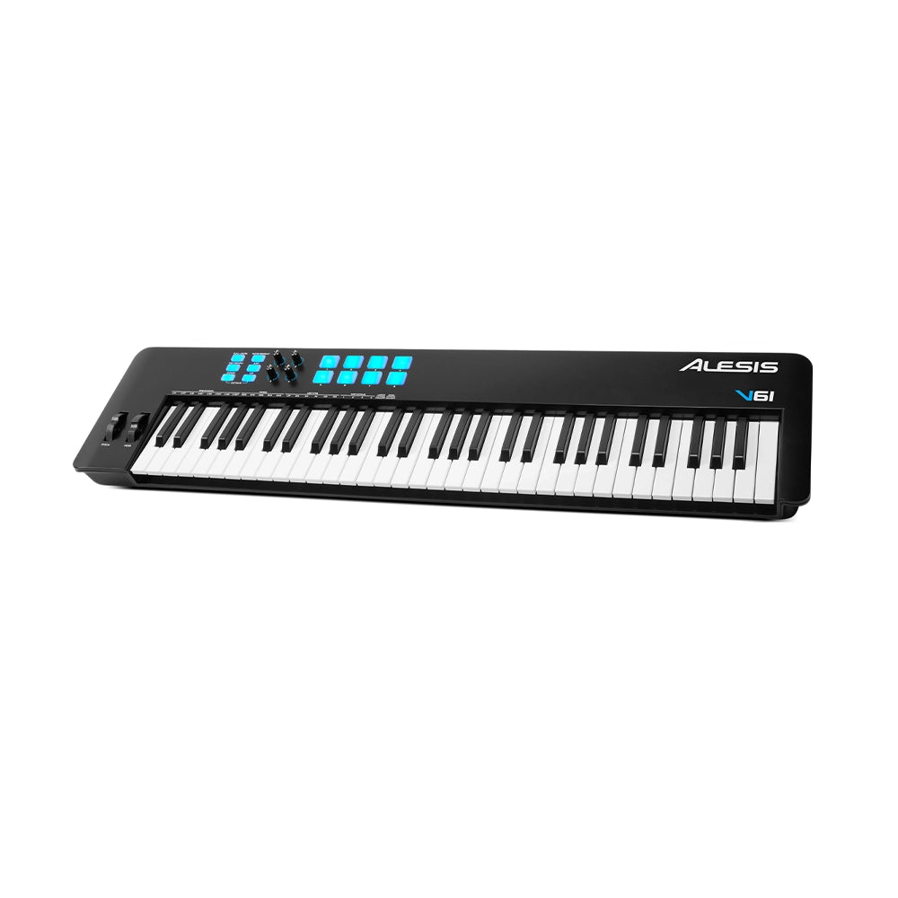Alesis V61 MKII 61-Key USB MIDI Keyboard Controller with DAW Software Integration - Perfect for Music Production, Live Performance & Home Studio Recording