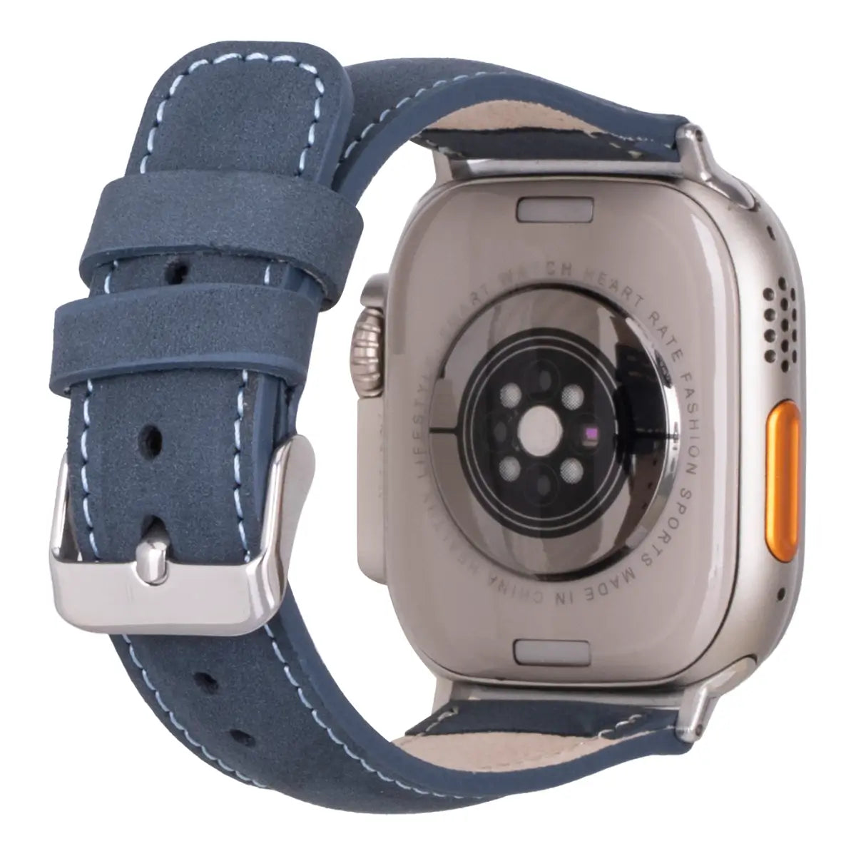 Vintage Blue Distressed Leather Apple Watch Band - Classic & Stylish Replacement Strap for Apple Watch Series 1-9, SE & Ultra - Perfect for Casual, Business & Everyday Wear