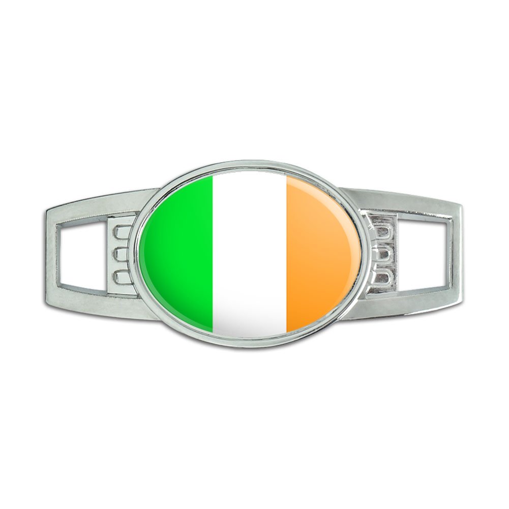Irish Flag Shoe Charm - Ireland Themed Sneaker Lace Accessory for St. Patrick's Day & Irish Pride