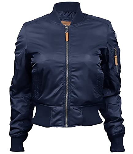 Top Gun Official MA-1 Bomber Jacket for Men - Military Style Flight Jacket - Perfect for Halloween Costume, Movie Cosplay & Winter Outerwear