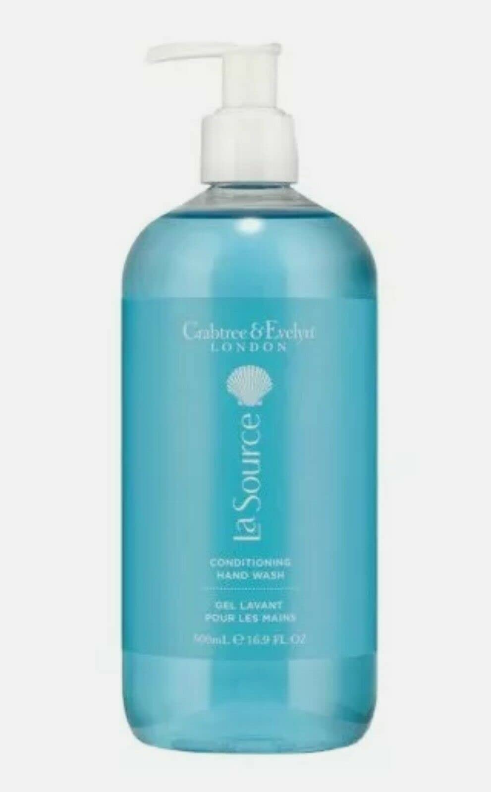 Crabtree & Evelyn La Source Moisturizing Hand Wash with Pump - 16.9 oz | Hydrating & Nourishing Liquid Soap for Dry Hands | Perfect for Bathroom, Kitchen & Guest Washrooms