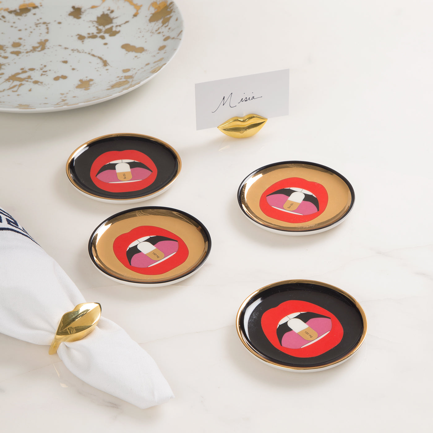 Premium Full Dose Coasters Set of 6 - Absorbent & Durable Drink Coasters for Coffee, Beer & Wine - Perfect for Home, Office & Bar Use