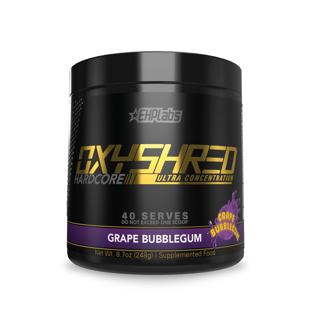 EHP Labs OxyShred Hardcore Fat Burner & Energy Booster - 40 Servings (275g) - Weight Loss Supplement for Men & Women - Pre-Workout & Fitness Support