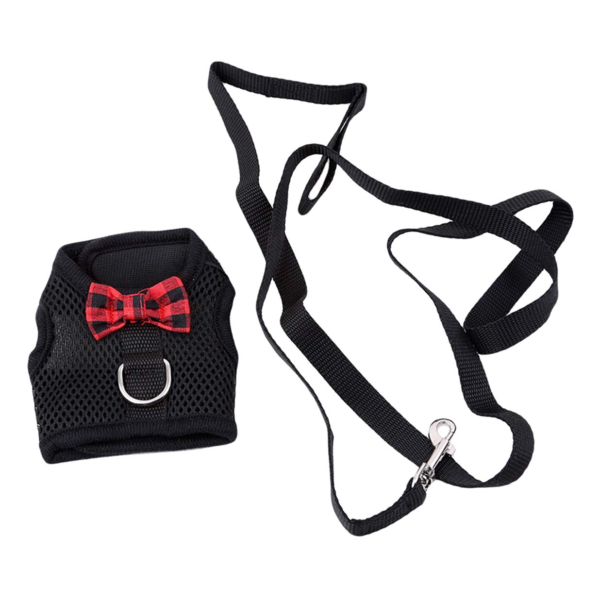 Cute Small Animal Harness and Leash Set for Hamsters, Rabbits, Guinea Pigs - Soft Mesh Walk Vest with Adjustable Straps | Perfect for Pet Walking, Outdoor Adventures, and Photo Shoots