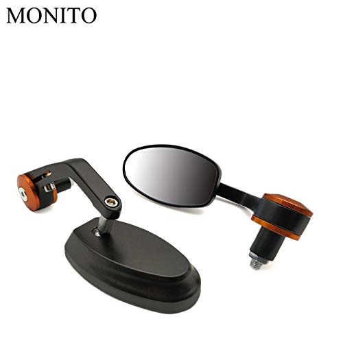 Ducati Monster S2R 800 821 797 695 696 796 400 M400 Motorcycle Rear View Mirrors - Bar End Side Mirrors for Cafe Racer Style - Enhanced Visibility & Safety for Street Riding & Commuting