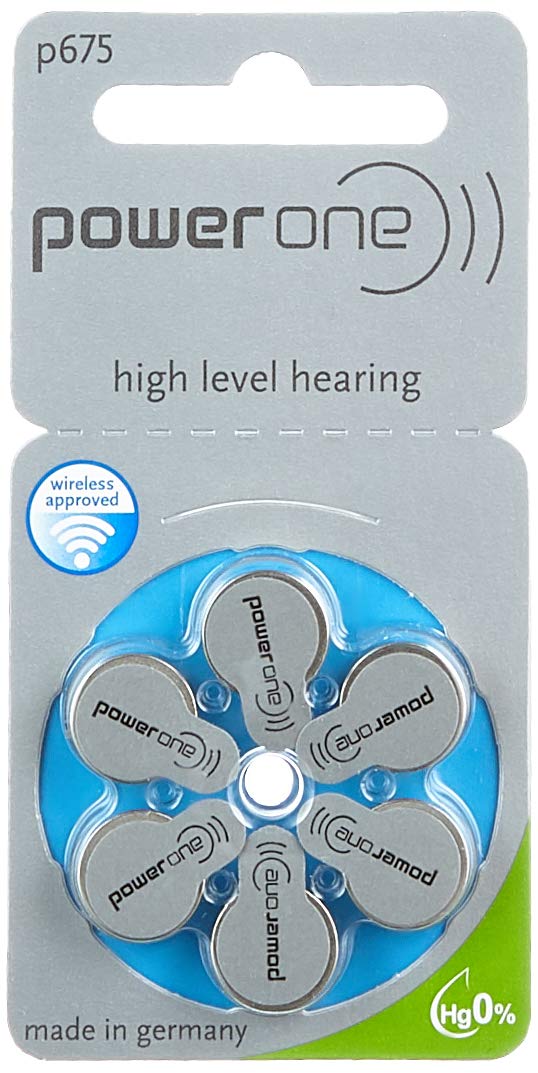 VARTA Power One Zinc Air Hearing Aid Batteries (Blue) Size 675 - 60 Pack | Long-Lasting & Reliable for Hearing Devices | Perfect for Travel, Work & Daily Use