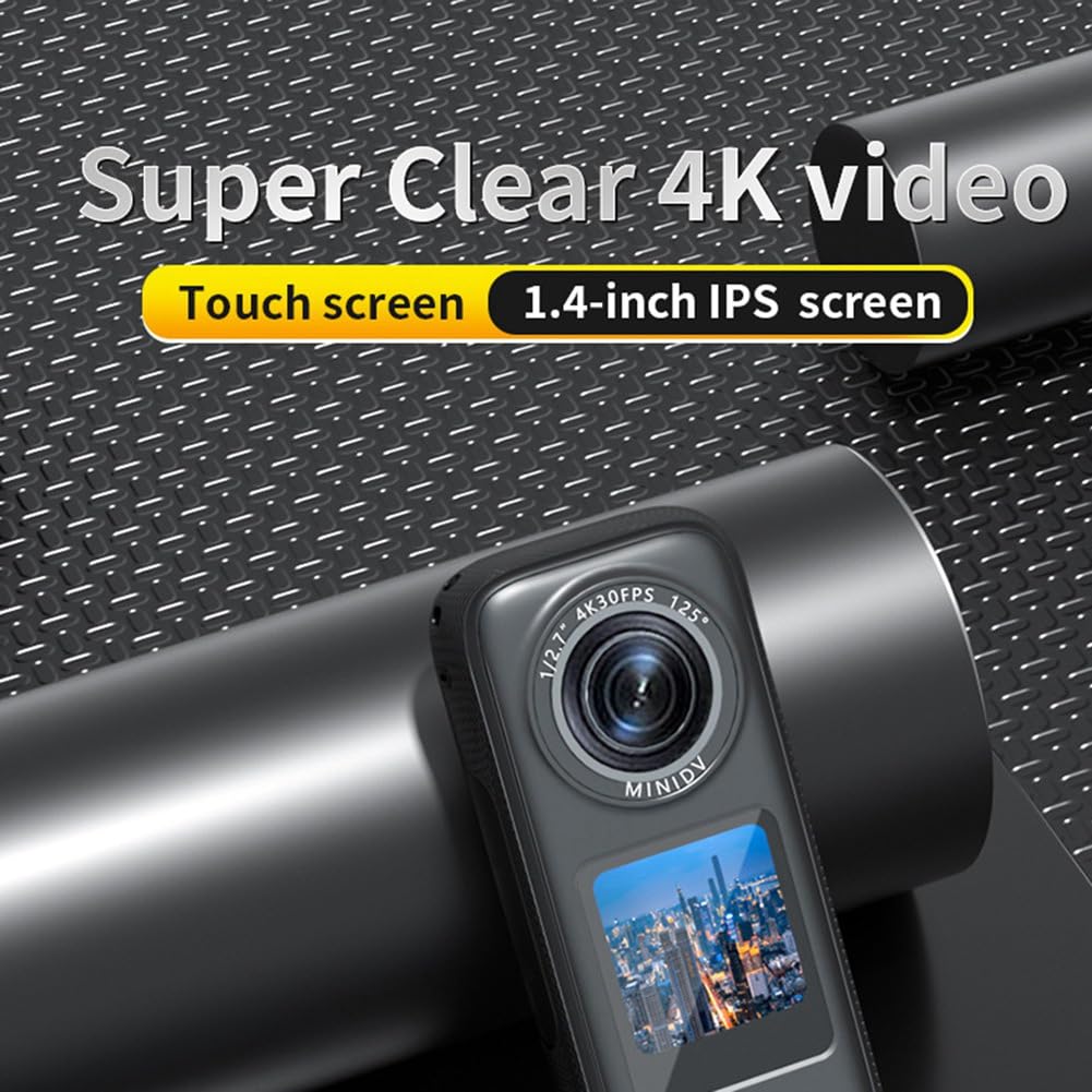 4K HD WiFi Wireless Sports Camera - Motorcycle Helmet Camera, Cycling Action Video Recorder with Easy Operation & Durable Design | Perfect for Outdoor Adventures, Vlogging & Extreme Sports