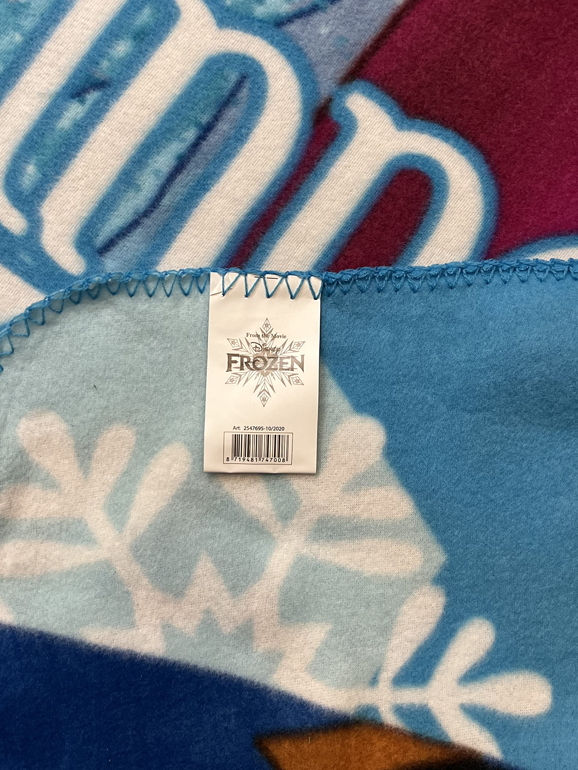 Disney Frozen Princess Anna Elsa & Olaf Snowflakes Castle Fleece Throw Blanket - Soft Cozy Bed Couch Blanket for Kids Adults Winter Gift