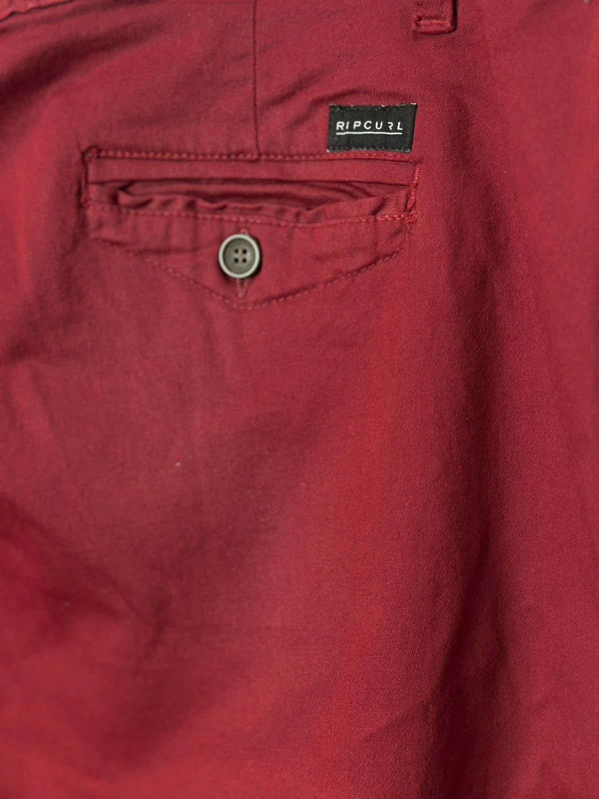Rip Curl Straight Chino Pants for Men - Big Size Red Casual Cotton Trousers | Comfortable & Stylish for Work, Travel & Everyday Wear (Outlet Product)
