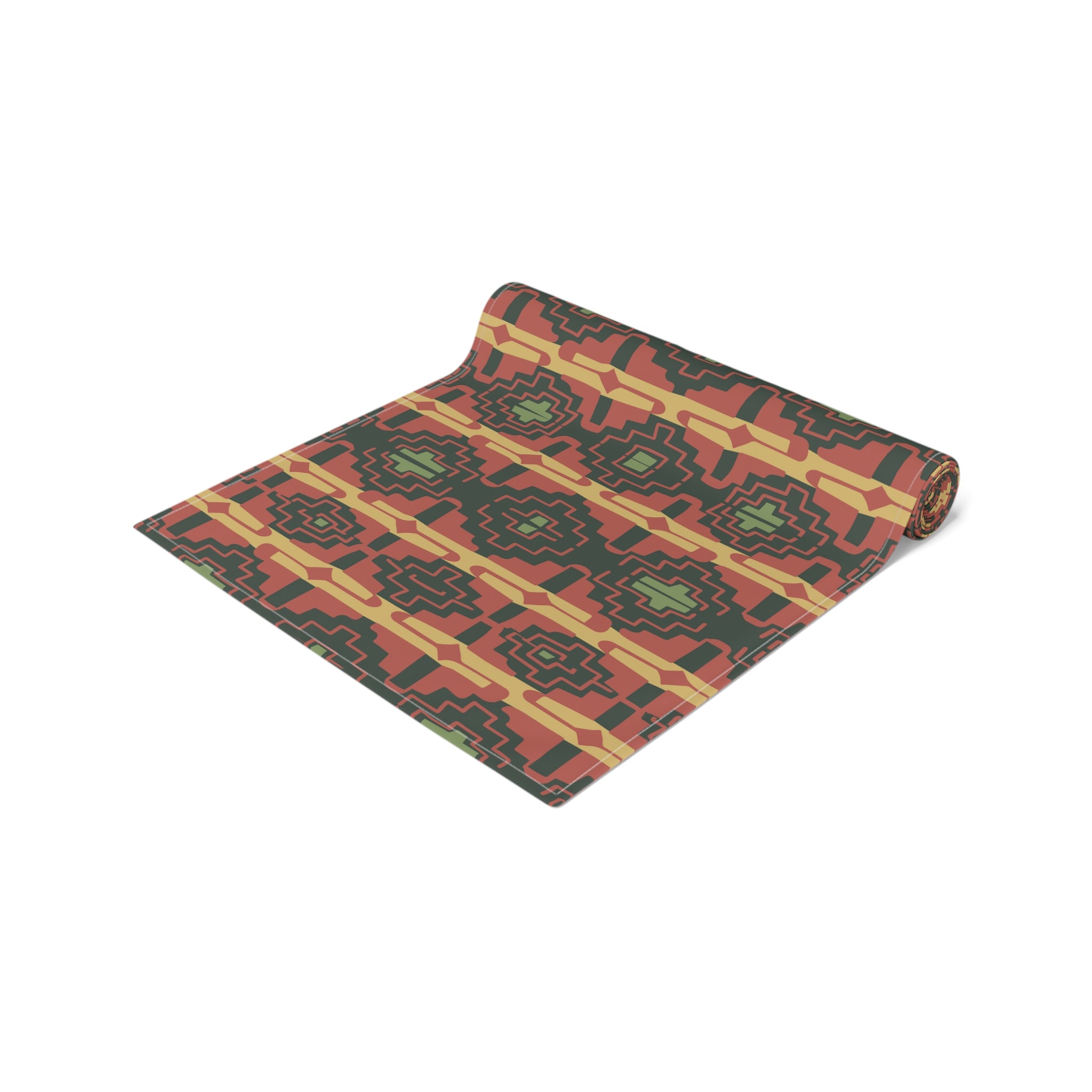 Southwestern Table Runner - Cotton & Poly Blend Mohave Pass Print - 2 Sizes (12x72 & 16x90) - Perfect for Dining Tables, Buffets, and Kitchen Counter Decor