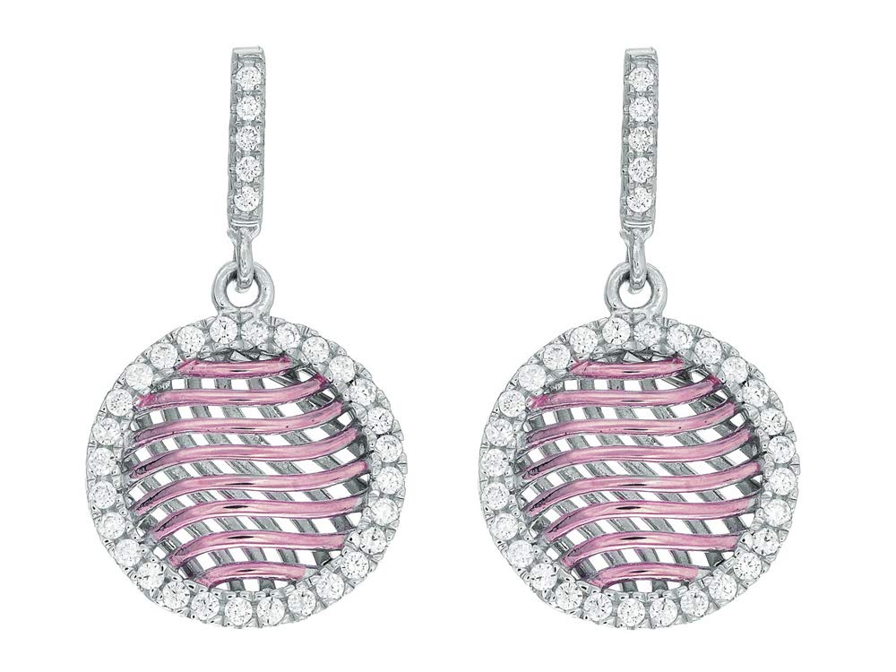 Fine Jewelers Sterling Silver Rose Gold Plated Round Puff Mesh Earrings with Butterfly Clasp - Perfect for Weddings, Parties & Special Occasions