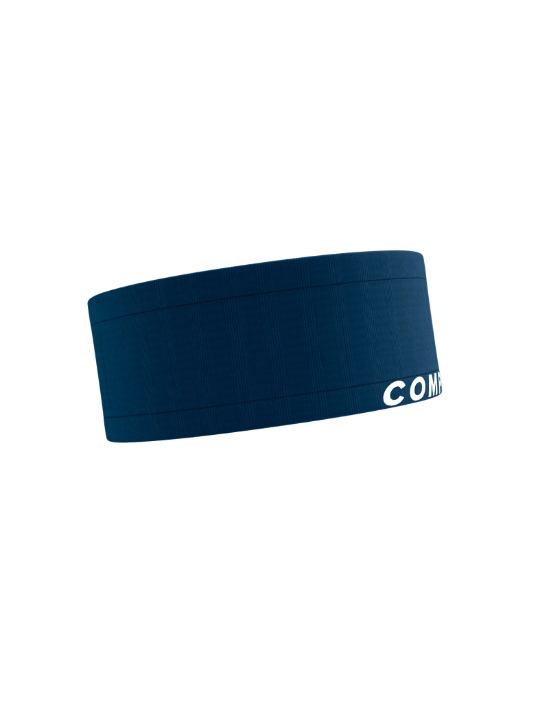 Compressport Unisex Running Belt - Lightweight & Adjustable Waist Pack for Phone & Essentials - Perfect for Jogging, Hiking & Travel (Blue/Indigo)