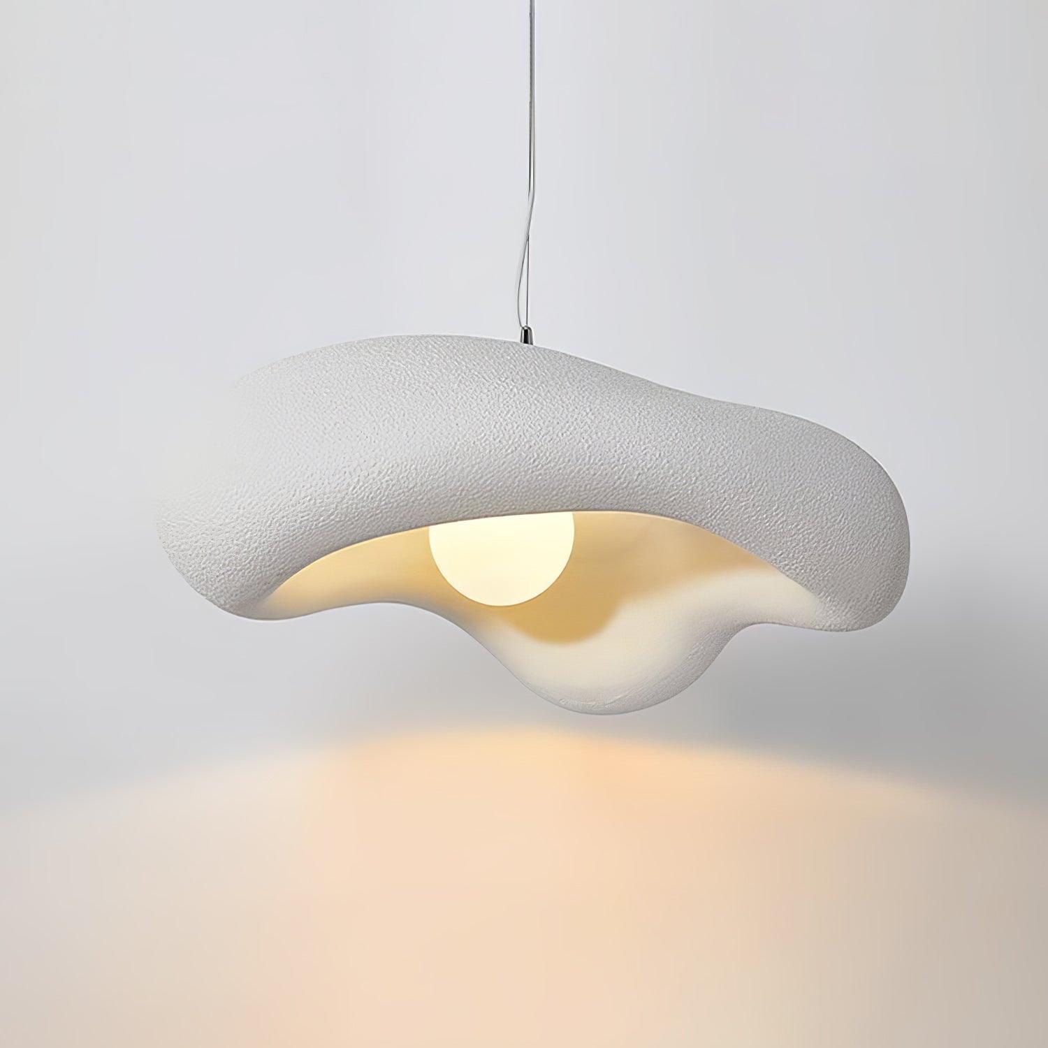 Eterna Wabi Sabi Pendant Light - Handmade Japanese Minimalist Hanging Lamp for Dining Room, Kitchen Island, or Bedroom Decor