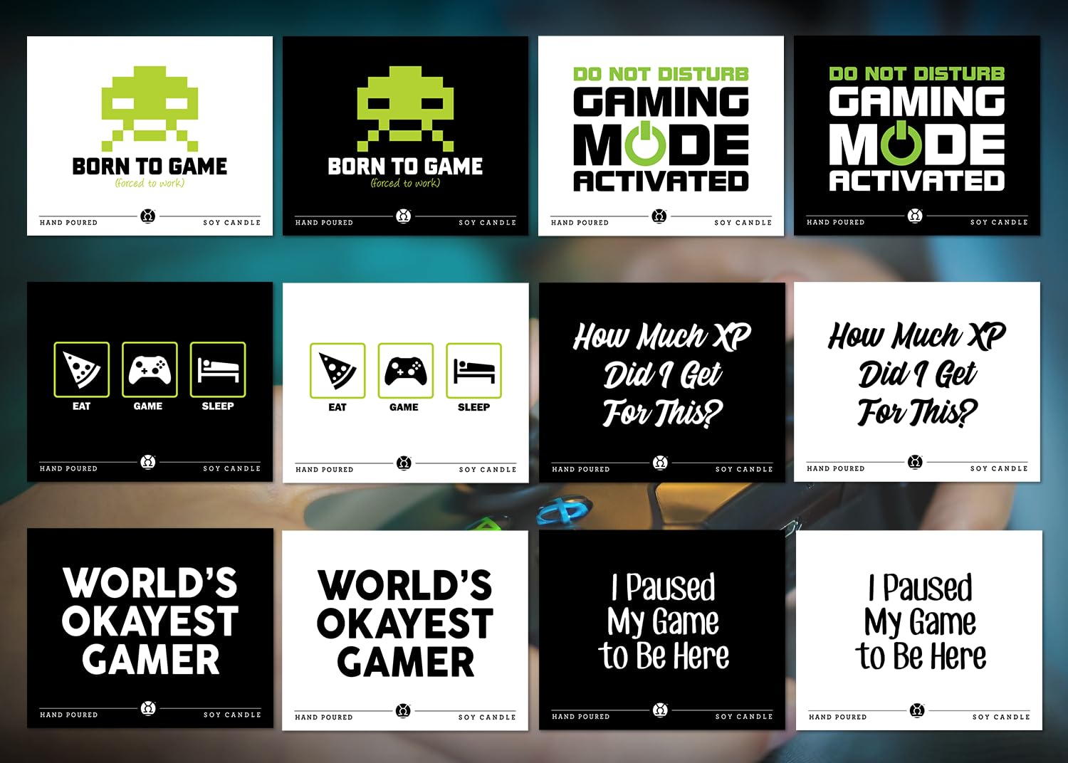 9oz Handmade Soy Gaming Candle - Aromatherapy for Gamers | Perfect for Esports, Streaming & Relaxation