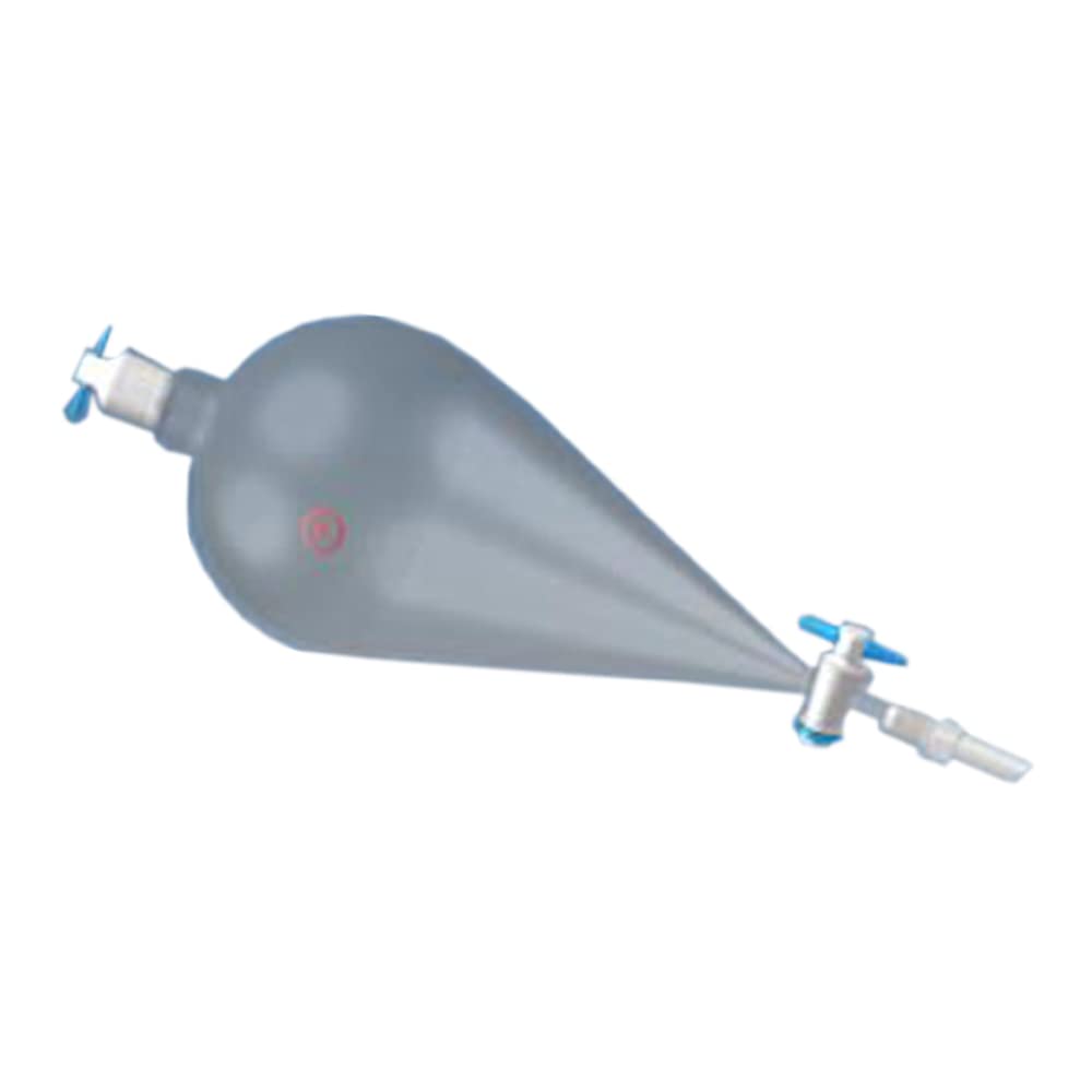 7223-59 Pear-Shaped Separatory Funnel 1000mL with Stopper & Stopcock - Laboratory Glassware for Liquid Extraction, Essential Oil Separation & Chemistry Experiments