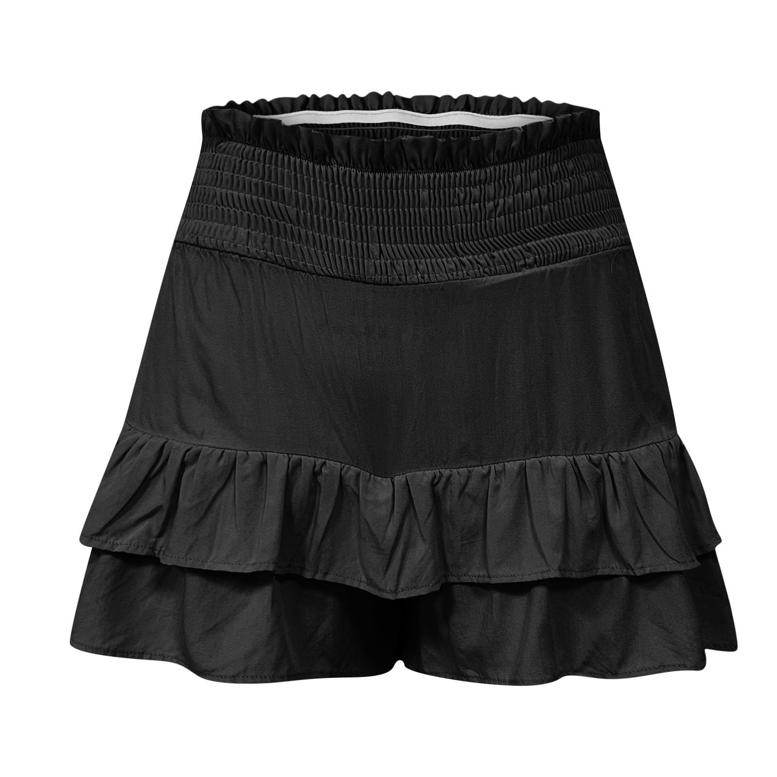 Women's High Waisted Stretchy Shorts - Summer Casual Y2K Wide Leg Pants for Beach & Streetwear