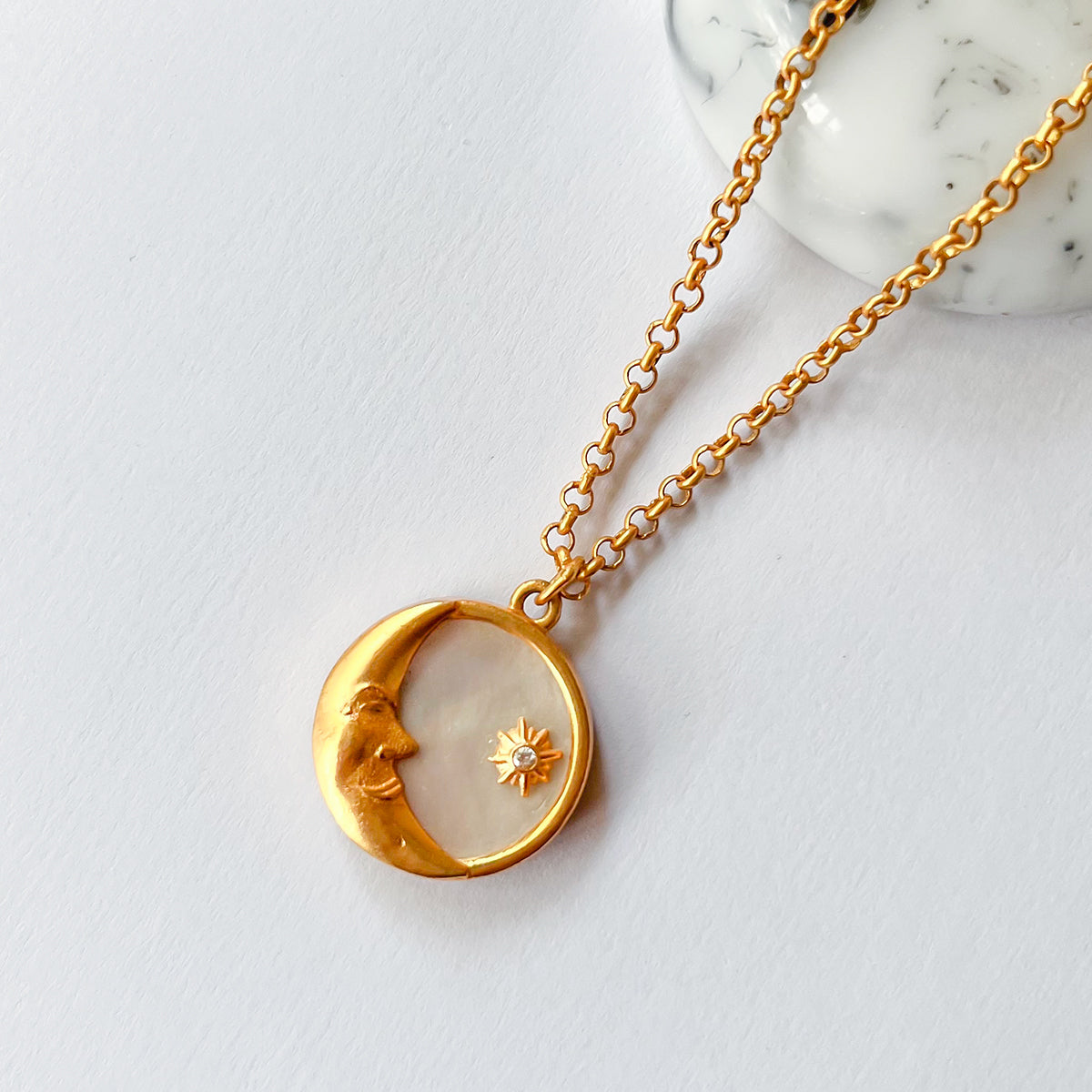 Moon Magic Pendant Necklace & Stud Earrings Set - Sterling Silver Celestial Jewelry for Women | Perfect for Date Nights, Weddings & Boho Fashion