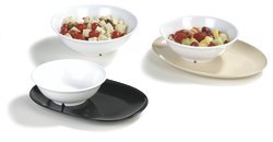 Carlisle FoodService 57oz White Reusable Melamine Footed Bowl - Durable Plastic Serving Bowl for Home, Restaurant, Buffet & Catering | Perfect for Salads, Soups, Cereals & Party Dishes