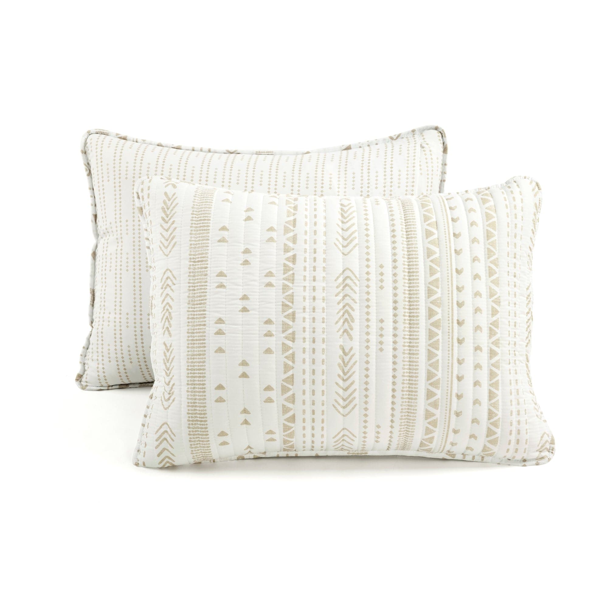 Cozy Hygge Stripe 3-Piece Quilt Set - Queen Size Bedding with Matching Pillow Shams - Perfect for Cozy Bedrooms & Guest Rooms