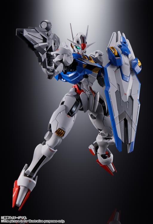 Bandai Chogokin Mobile Suit Gundam: The Witch from Mercury Gundam XVX-016 Aerial Action Figure - Premium Collectible Model Kit for Anime Fans & Gundam Enthusiasts - Perfect for Display, Photography & Role Play Scenes