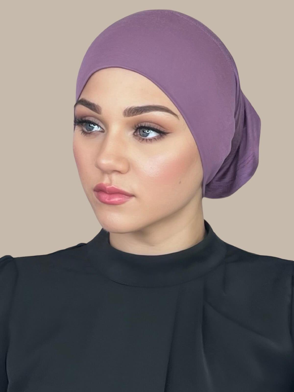 Premium Jersey Underscarf in Mauve Taupe - Soft & Comfortable Head Covering for Hijab, Modest Fashion, and Everyday Wear