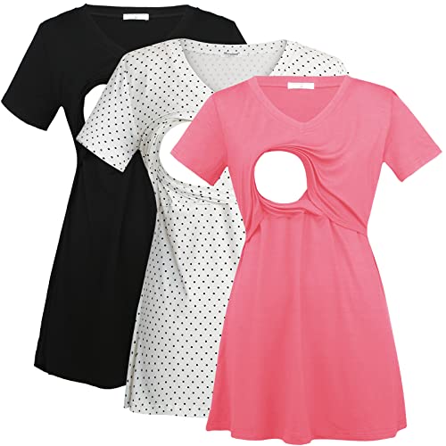 Black+whitepoint+pink(3pcs)