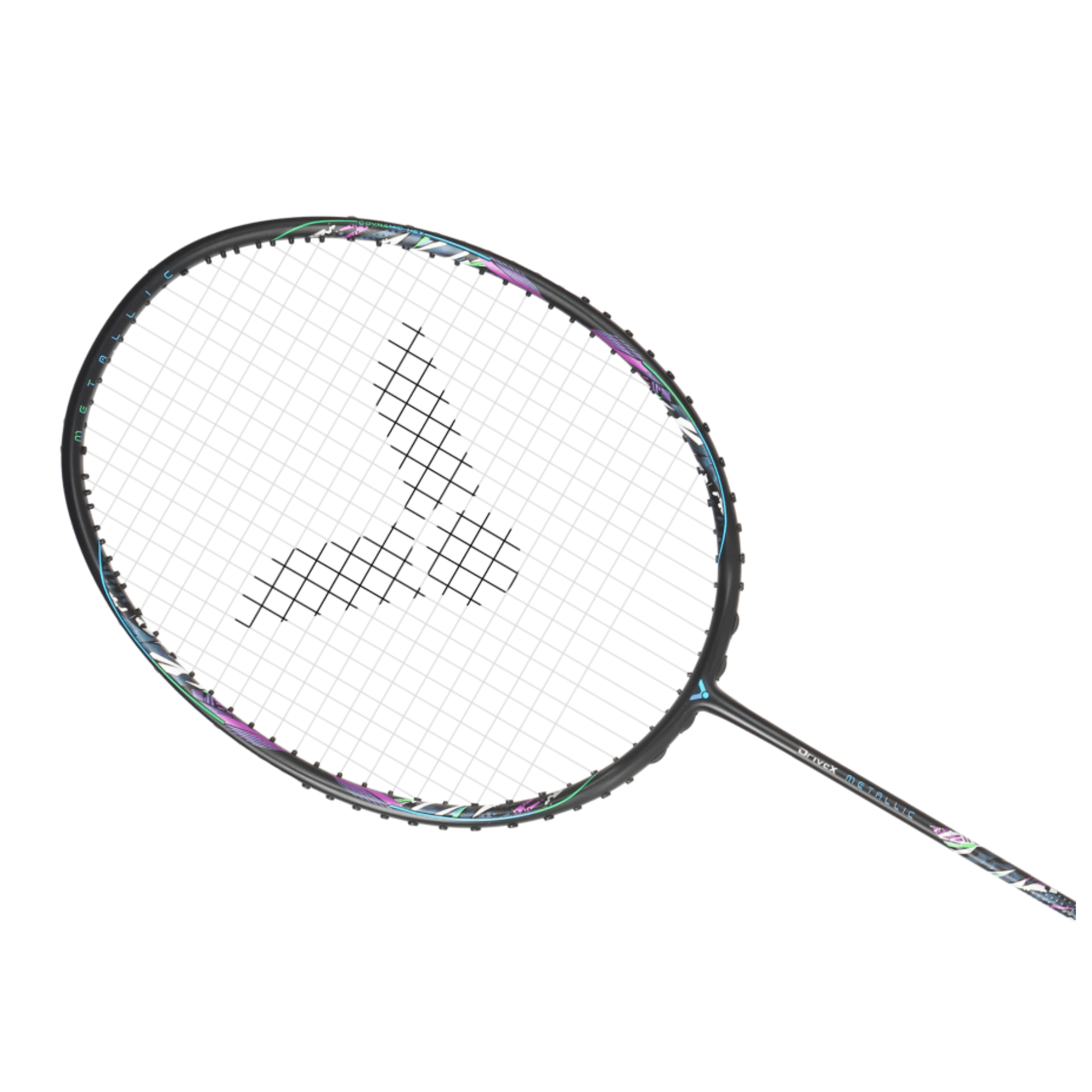 Victor DriveX Metallic C Unstrung Badminton Racket - Premium Carbon Fiber Badminton Racquet for Advanced Players [Starshine Black] | Perfect for Tournaments & Professional Training