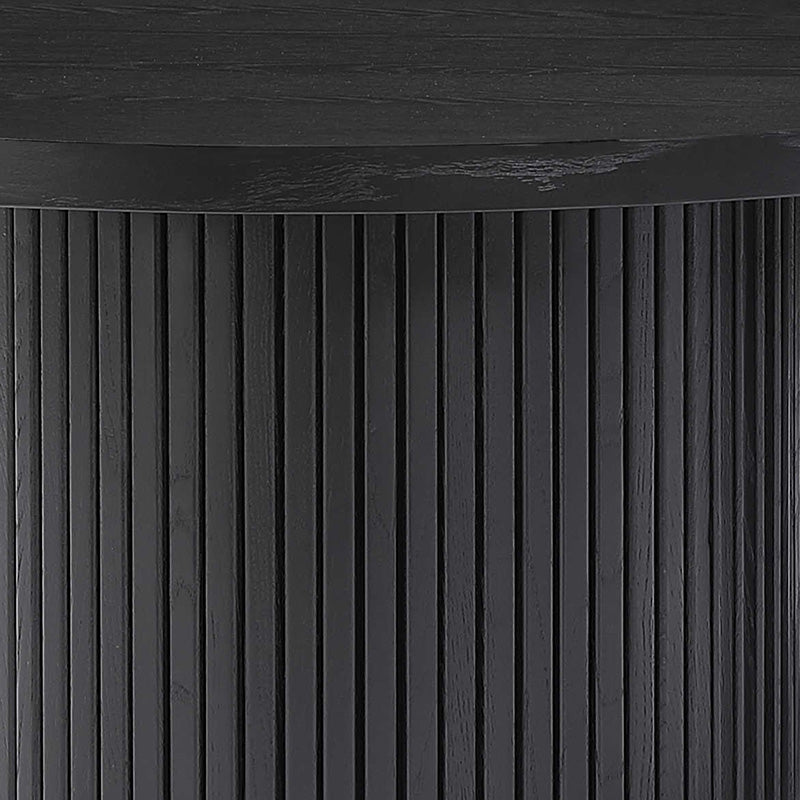 ASTON 220cm Black Dining Table - Modern Large Kitchen Table for Family Gatherings & Dinner Parties