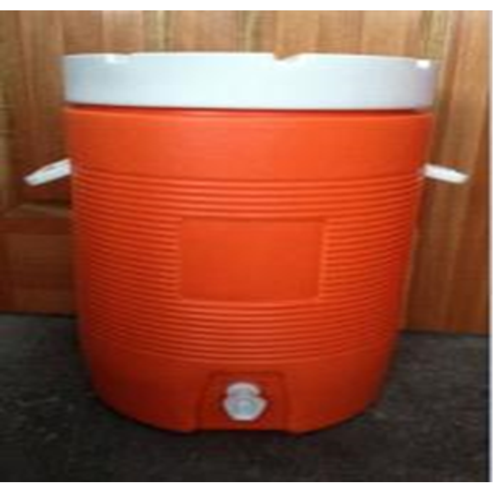 Premium 9L Creeper Cooler with Bail Handle - White & Blue - Perfect for Camping, Picnics, and Outdoor Adventures