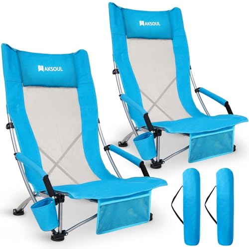 High Back Blue 2 Pcs