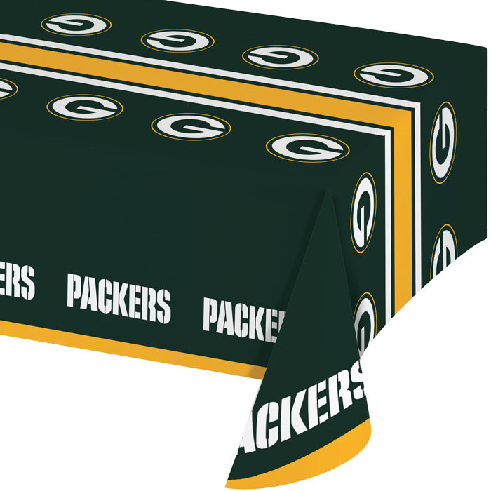 12-Piece Bulk Green Bay Packers Table Covers - Waterproof & Disposable - Perfect for Tailgate Parties, Game Day Decorations & Sports Events