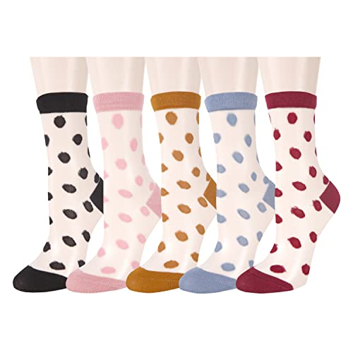 5 Pack-colorful Polka Dots