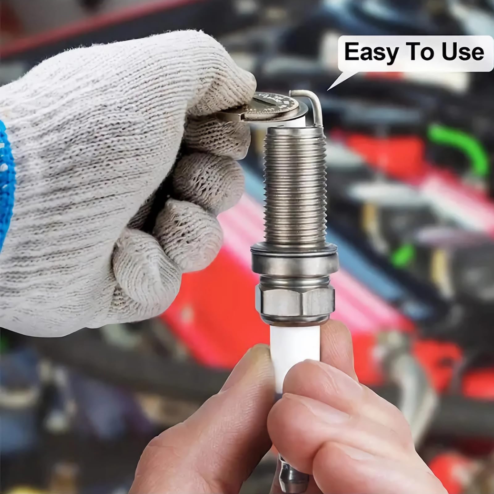 2 Pcs Spark Plug Gap Tool Set - Professional Ramped Gapper for Car, Motorcycle, Off-Road Vehicle Maintenance - Spark Plug Wear Inspection & Testing Kit - Perfect for DIY Auto Repair & Engine Tune-Ups