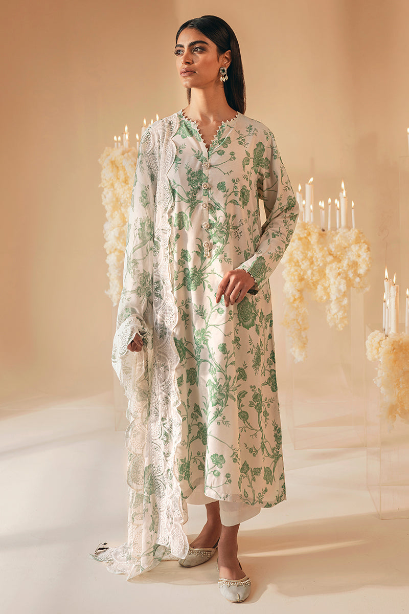 LOTUS 2PC Women's Ethnic Outfit Set (Kurta Shirt & Dupatta Scarf) - Traditional Indian Pakistani Wear for Festivals, Weddings & Special Occasions