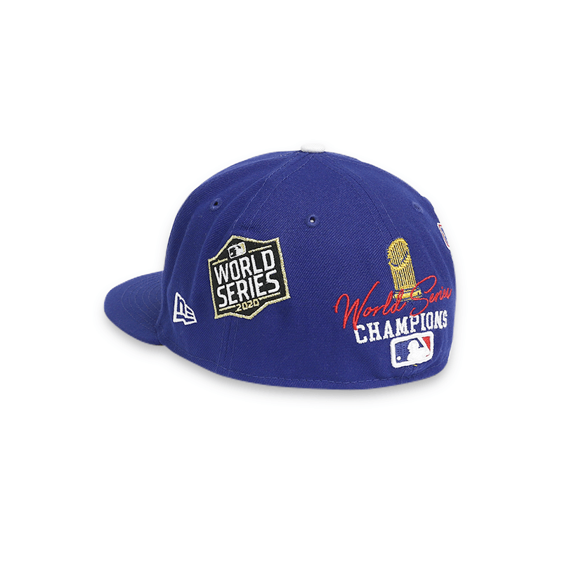 Los Angeles Dodgers Count The Rings Blue MLB 59FIFTY Fitted Hat for Men - Official Baseball Cap for Dodgers Fans, Game Day & Streetwear Fashion