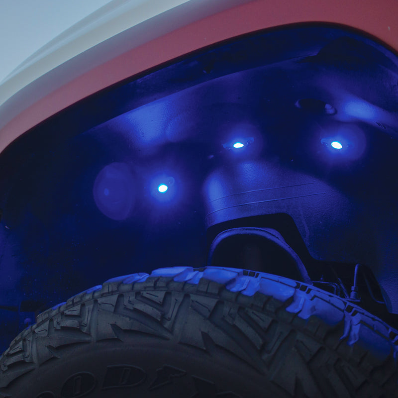 8 POD RGBW High Power Rock Light Complete Kit with Bluetooth APP Control - Waterproof Off-Road LED Lights for Trucks, Jeeps, ATVs (Perfect for Night Driving, Camping & Outdoor Adventures)