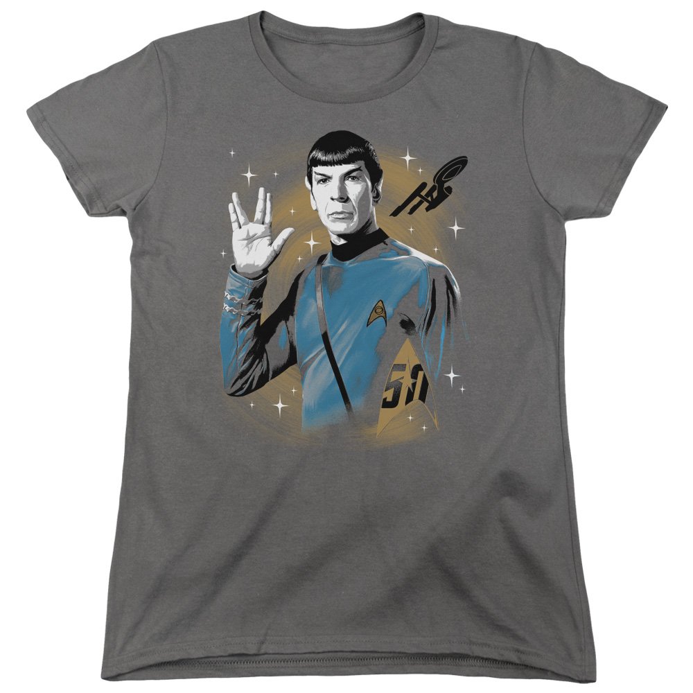 Star Trek Space Prosper Women's T-Shirt | Officially Licensed Trevco Graphic Tee | Perfect for Cosplay, Conventions & Everyday Wear