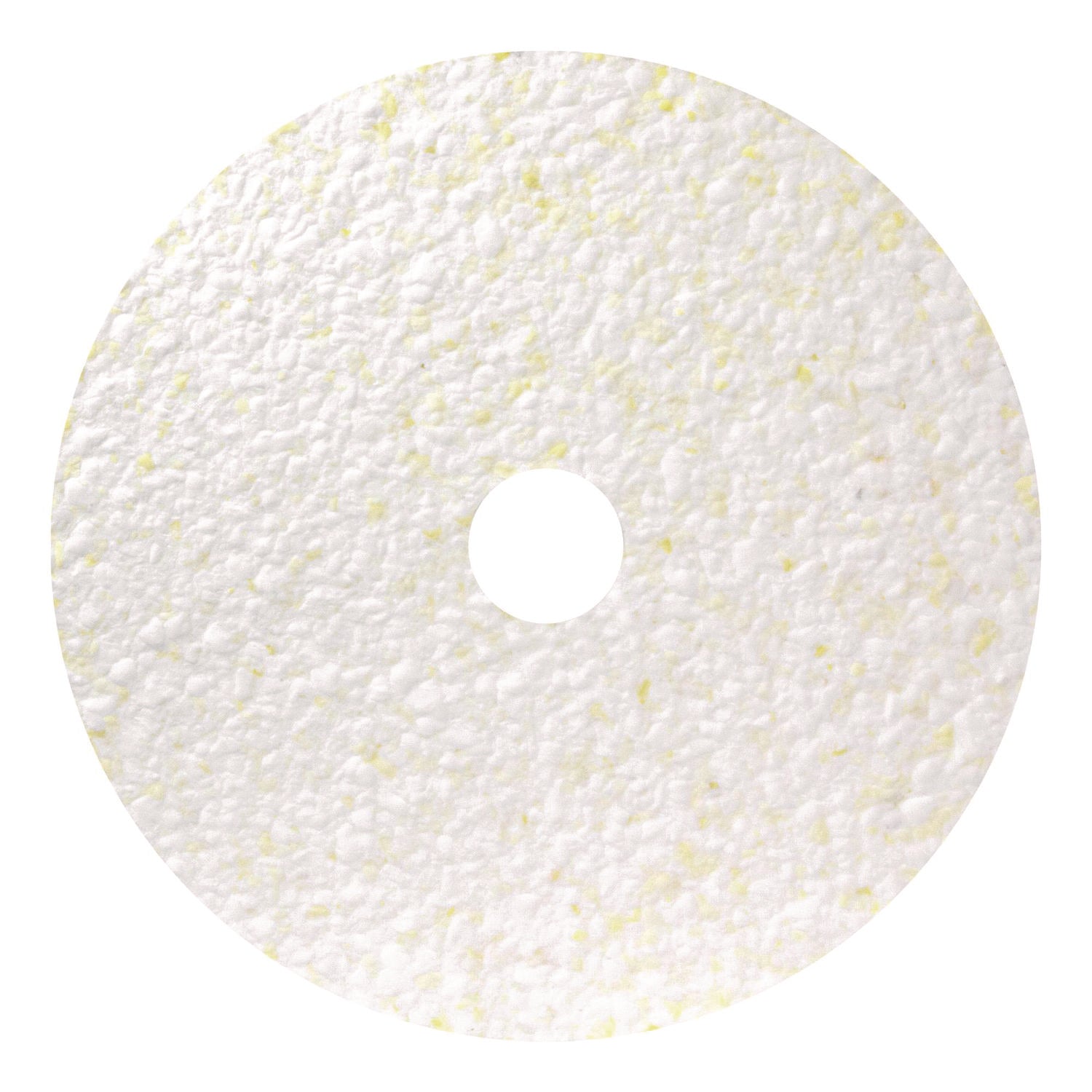 Americo® Toro Floor Pad - 14 Inch Diameter, White/Brown/Yellow, 2-Pack - Heavy Duty Cleaning Pads for Floors, Garages & Workshops