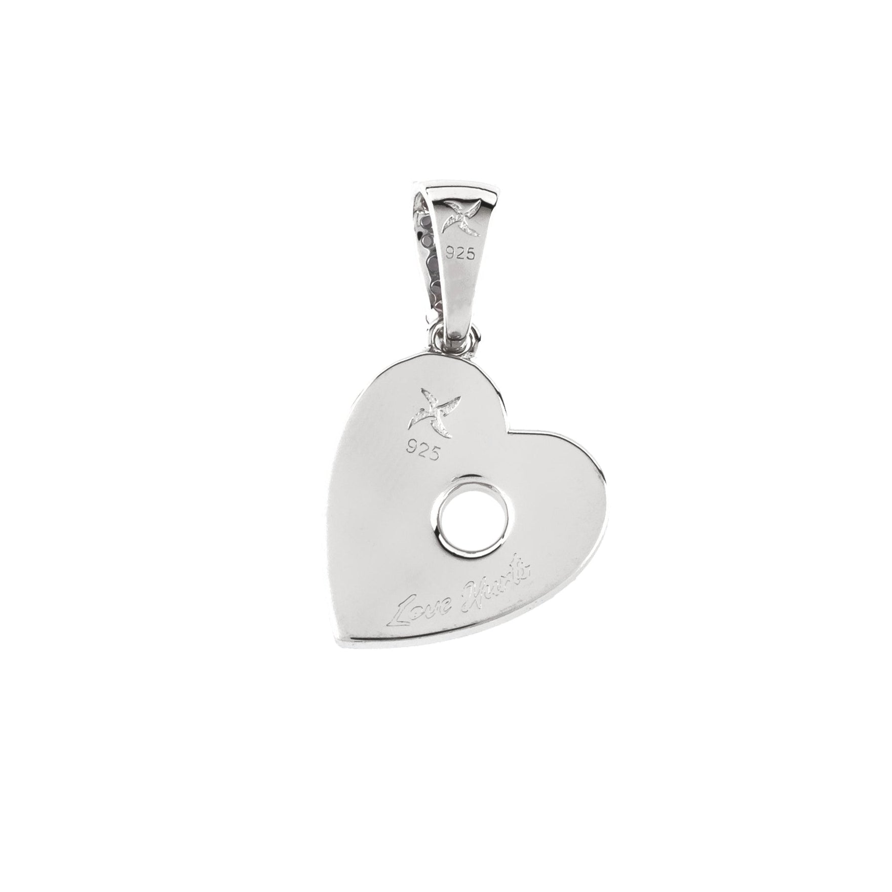 Love Hurts Pendant - .925 Sterling Silver Heart Necklace for Women - Perfect Gift for Valentine's Day, Anniversary & Romantic Occasions
