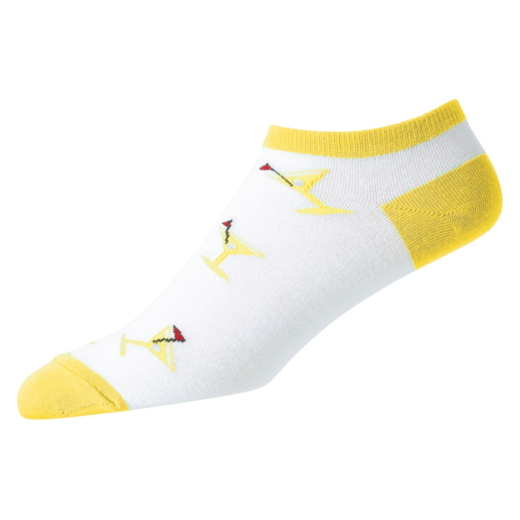 FootJoy ComfortSof Martini Print Women's Low Cut Socks - Breathable Athletic Socks for Golf, Tennis & Casual Wear