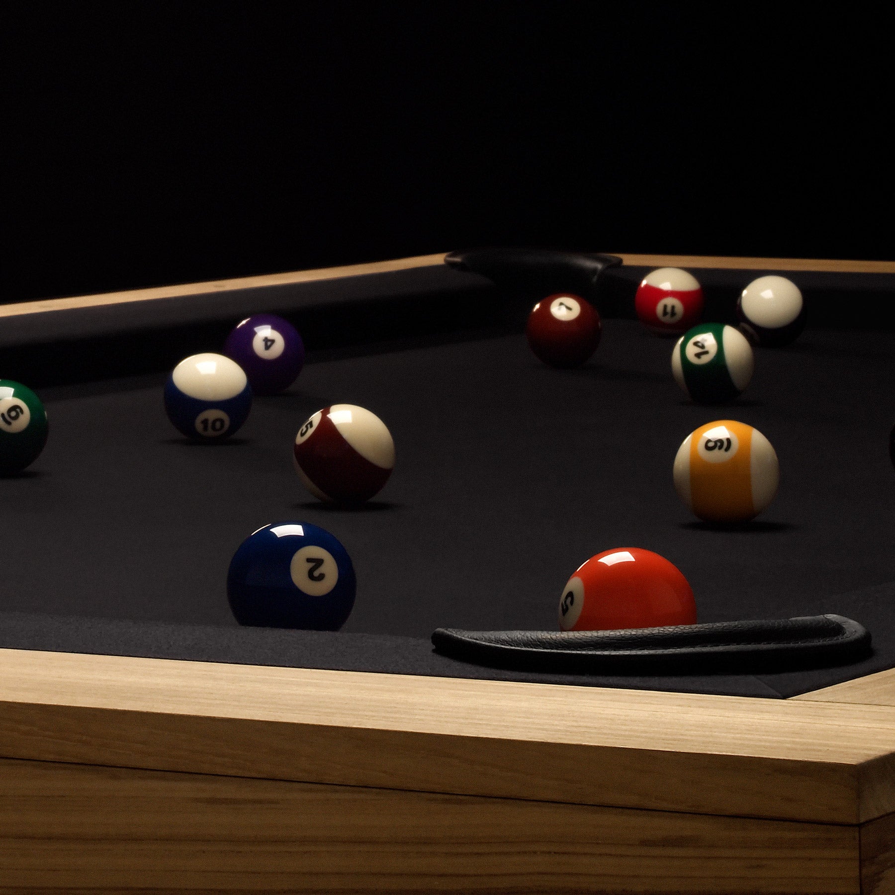 Premium Limited Edition Black Pool Table - Professional Billiard Table for Home Game Room, Bar & Man Cave - Perfect for Indoor Entertainment & Parties