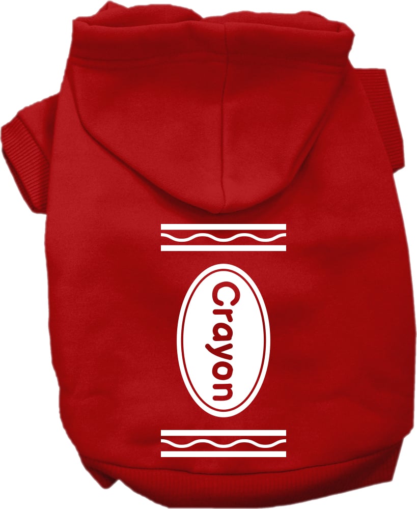 Colorful Crayon Costume Screen Print Hoodie for Kids - Fun Dress-Up & Halloween Costume Idea