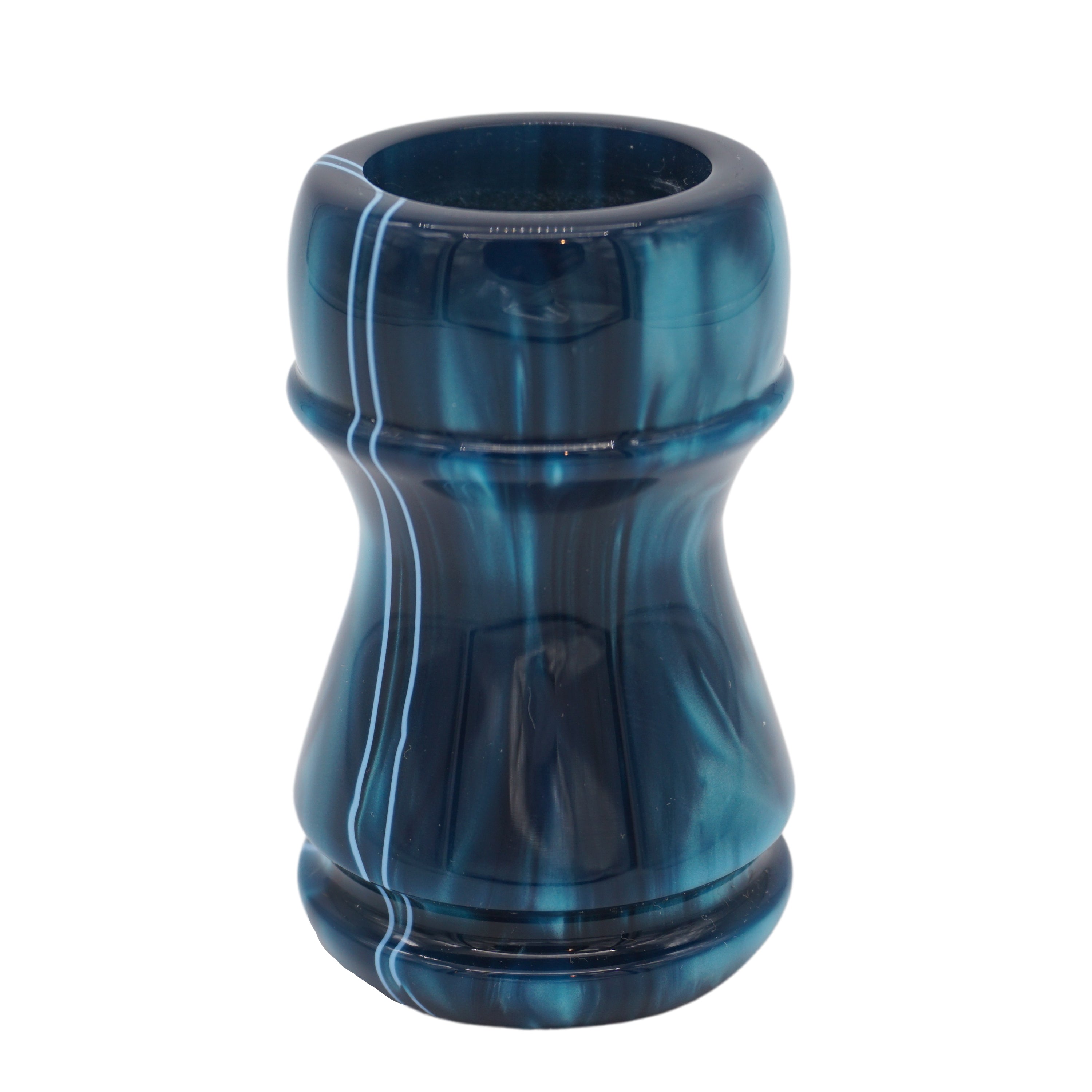 Premium Ocean Waves Handcrafted Shaving Brush Handle - Fits 24mm & 26mm Knots - Perfect for Wet Shaving & Grooming Gifts for Men