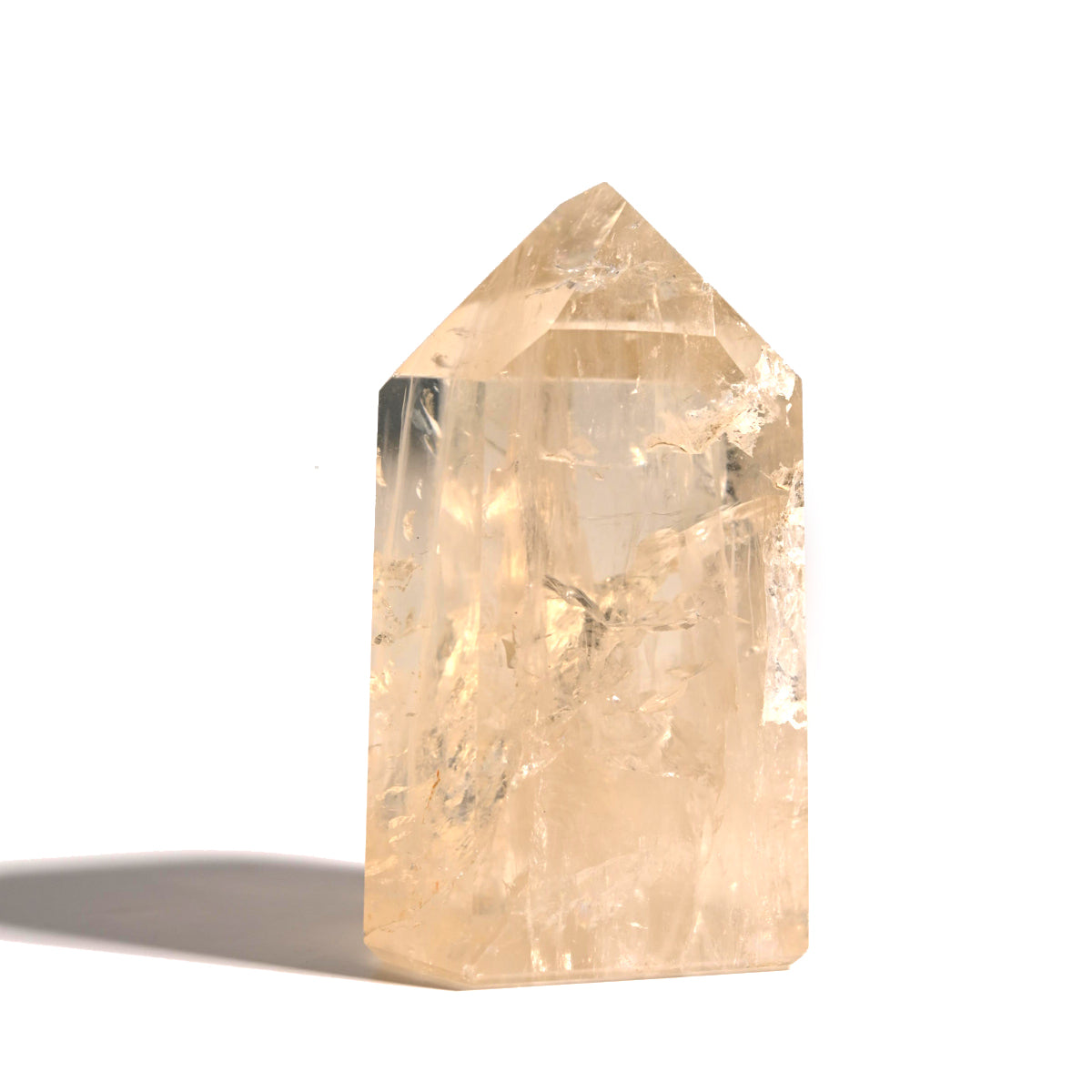 Natural Citrine Crystal Tower - Healing Stone for Home Decor, Meditation & Energy Cleansing | Perfect for Office Desk, Yoga Space & Spiritual Gifts