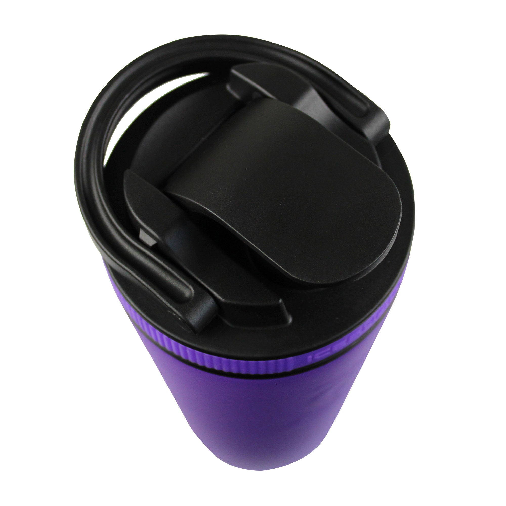 26oz Shaker Bottle Lid - Black with Purple Band for Protein Shakes & Gym Workouts | BPA-Free Leakproof Blender Bottle Replacement Top