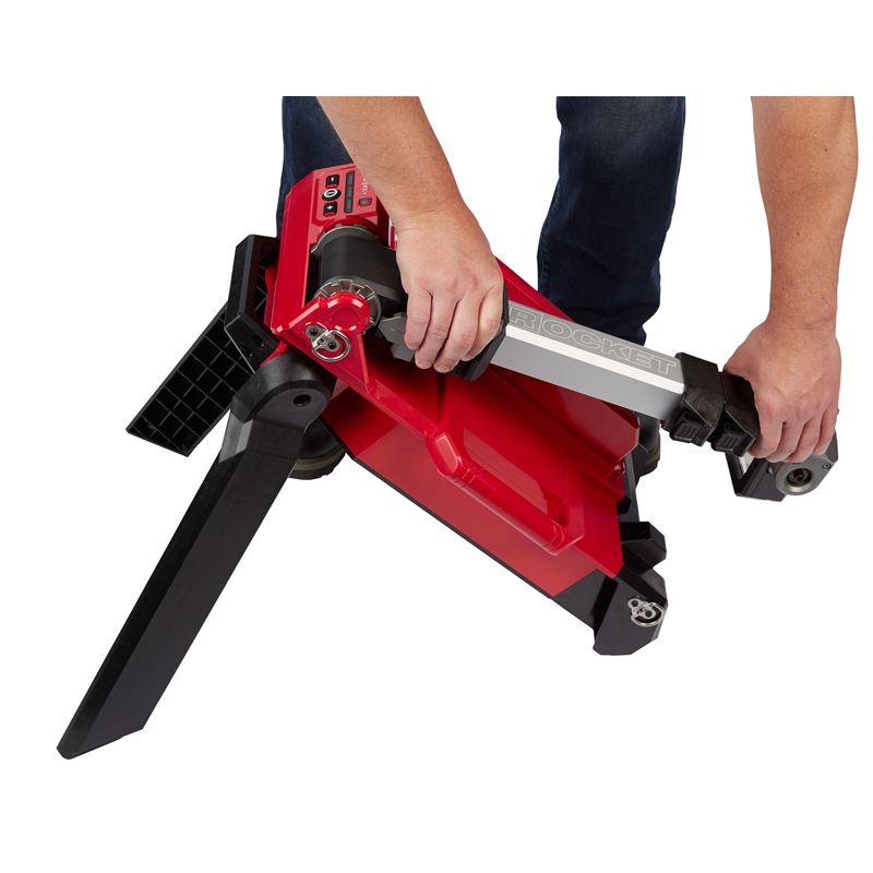 2120 20 M18 18-Volt Lithium-Ion Cordless ROCKET Dual Pack Tower Light with ONE KEY Technology - Tool Only - Perfect for Construction Sites, Emergency Lighting, and Outdoor Work