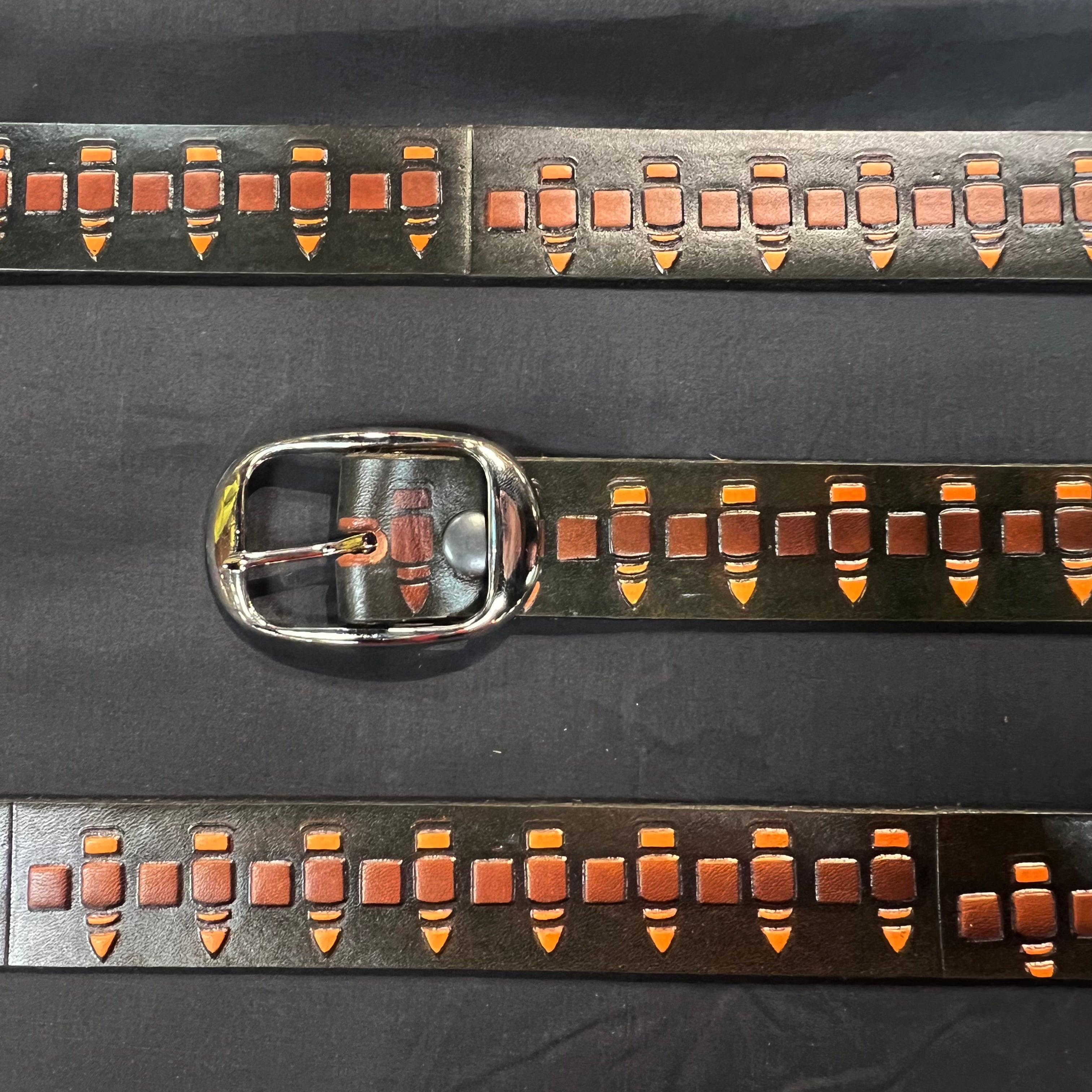 Stylish Belt Bullet Painted Scene - Fashion Accessory for Men & Women | Perfect for Casual Wear, Parties & Outdoor Adventures