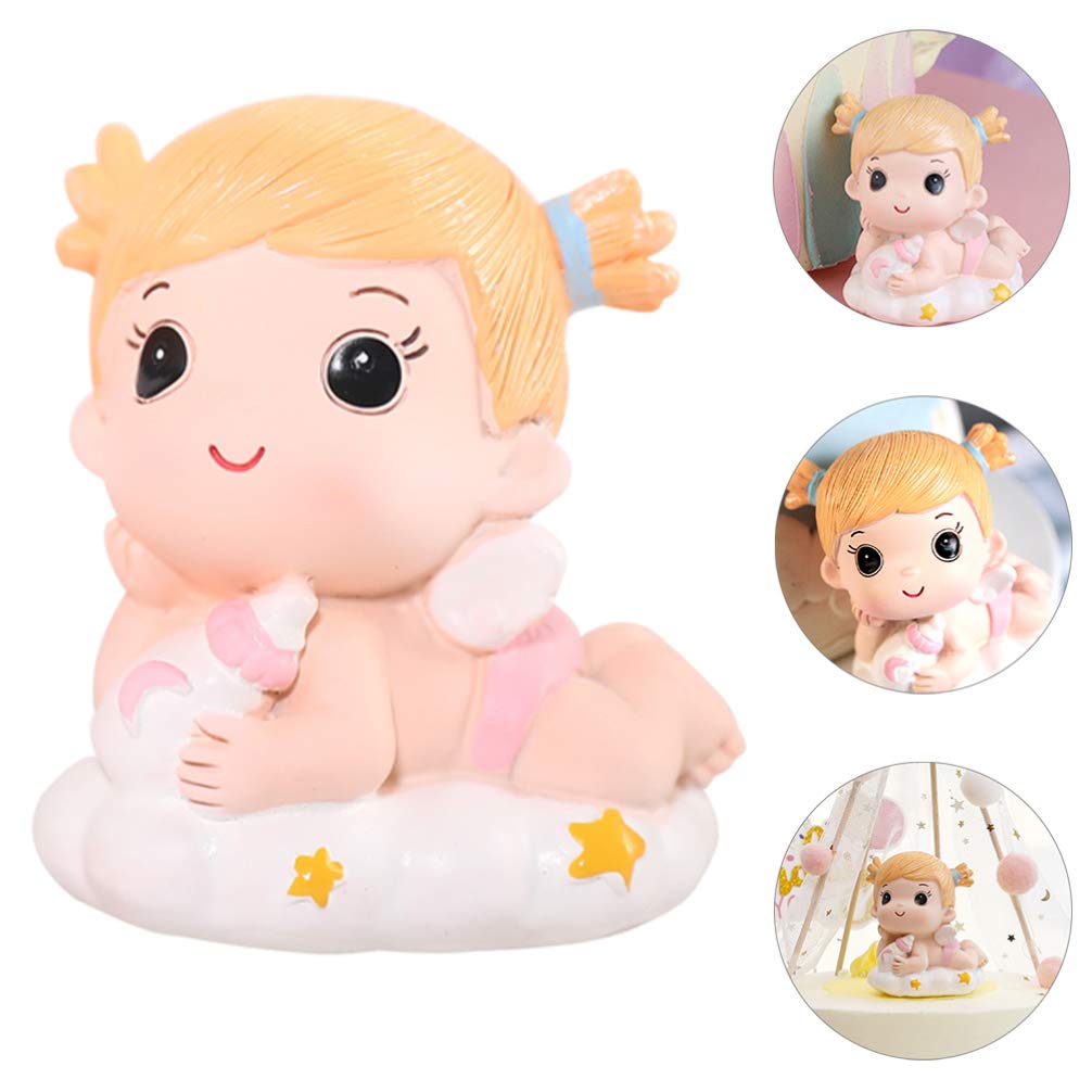 Resin Cake Topper - Elegant Girl Figure for Birthday Cakes, Wedding Desserts & Party Decorations | Perfect for Desktop Display, Home Decor & Special Occasions