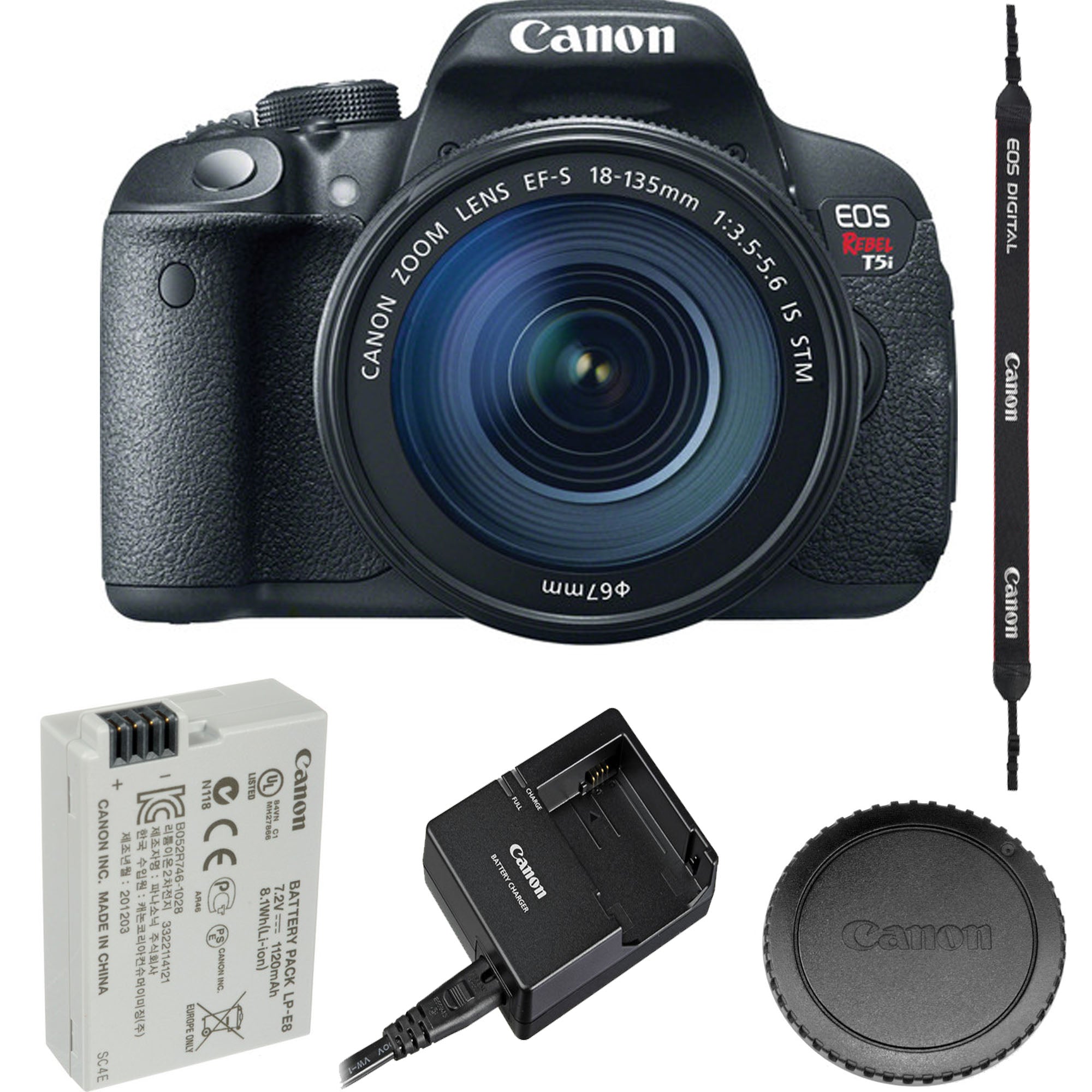 Canon EOS Rebel T5i / 800D & T7i DSLR Camera with 18-135mm USM Lens - Professional Photography for Travel, Portraits & Events (USA Version)